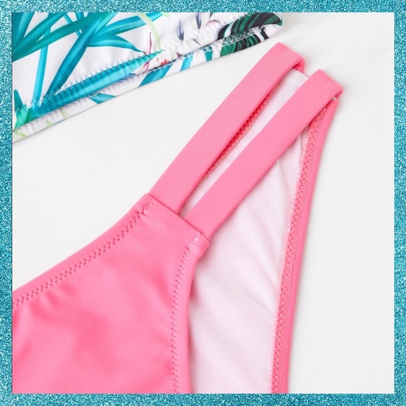 👙HOST PICK!!👙TWO PIECE TROPICAL PRINT SWIMSUIT👙 - Picture 4 of 4